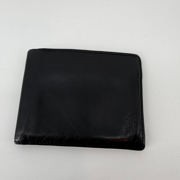 Polo Ralph Lauren Other - Polo Ralph Lauren Men’s Black Leather Bifold Wallet Classic Logo